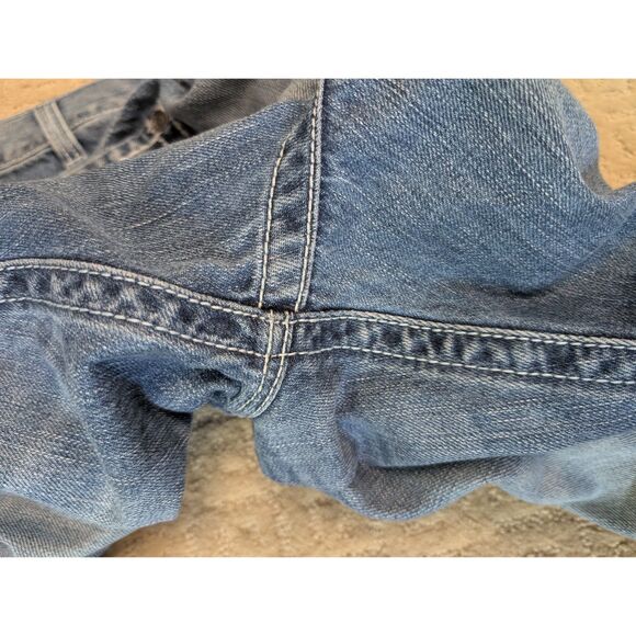 Ariat Jeans Mens 38x28 Blue M4 Denim Low Rise Boot 100% Cotton - Please Read - Picture 10 of 11